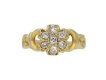 Victorian diamond coronet cluster ring, circa 1890.