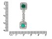 Art Deco emerald diamond drop earrings berganza hatton garden