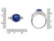 Vintage Ceylon sapphire and diamond ring Hatton garden