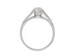 Edwardian old mine diamond flanked solitaire ring hatton garden