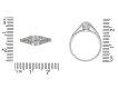 Edwardian old mine diamond flanked solitaire ring hatton garden