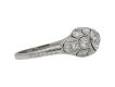 Art Deco diamond two stone cluster ring hatton garden