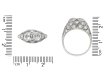 Art Deco diamond two stone cluster ring hatton garden