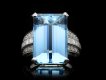 Art Deco aquamarine and diamond ring hatton garden