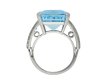 Art Deco aquamarine and diamond ring hatton garden