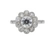 Edwardian diamond coronet cluster ring hatton garden