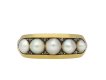 Victorian pearl five stone locket ring hatton garden