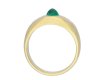 Vintage Colombian emerald diamond three stone ring hatton garden