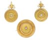 Victorian diamond set brooch and earring suite hatton garden