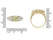 Edwardian yellow diamond three stone ring hatton garden