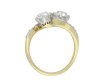 Edwardian diamond crossover ring hatton garden