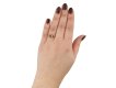 E & F Bauer ruby and diamond three stone ring hatton garden
