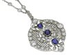 Edwardian sapphire and diamond necklace hatton garden