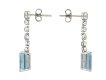 Edwardian Aquamarine and diamond drop earrings hatton garden