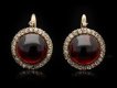 Victorian garnet and diamond cluster earrings hatton garden