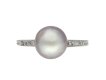 Art Deco natural pearl diamond solitaire ring hatton garden