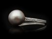 Art Deco natural pearl diamond solitaire ring hatton garden