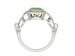 Colombian emerald and diamond cluster ring hatton garden