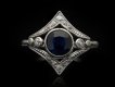 Art Deco sapphire and diamond ring hatton garden