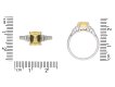 Yellow Ceylon sapphire and diamond ring hatton garden