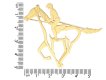 André Vassort gold horse brooch hatton garden