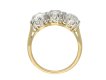Edwardian old cut diamond three stone ring hatton garden