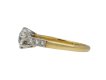 Edwardian diamond flanked solitaire ring hatton garden