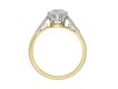 Edwardian diamond flanked solitaire ring hatton garden