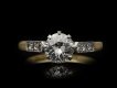 Edwardian diamond flanked solitaire ring hatton garden