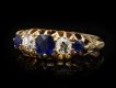 James Benson sapphire diamond five stone ring hatton garden