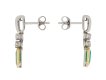Colombian emerald and diamond drop earrings Italian hatton garden