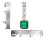 Colombian emerald and diamond drop earrings Italian hatton garden