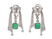 Pederzani Colombian emerald diamond drop earrings hatton garden