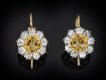 Victorian Topaz and Diamond Earrings hatton garden