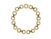 Boucheron Diamond and Emerald bracelet, French, circa 1970.