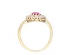 Burmese ruby and diamond coronet cluster ring, circa 1905. Hatton Garden