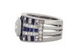 Sapphire and diamond cluster ring, circa 1935 hatton garden