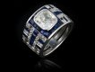 Sapphire and diamond cluster ring, circa 1935 hatton garden