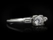 Granat Bros diamond flanked solitaire ring hatton garden