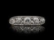 Edwardian diamond five stone ring, circa 1910. Hatton Garden 