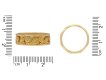 Carved floral wedding band, English, 1959. Hatton Garden