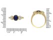 Edwardian sapphire and diamond three stone ring hatton garden