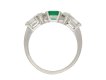 Colombian emerald and diamond ring, circa 1950. Hatton Garden