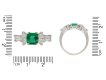 Colombian emerald and diamond ring, circa 1950. Hatton Garden