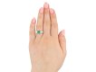 Colombian emerald and diamond ring, circa 1950. Hatton Garden