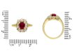 Victorian Burmese ruby diamond coronet cluster ring hatton garden