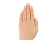 Belle Epoque diamond cross over ring, French, circa 1905. Hatton Garden