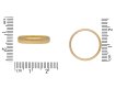 Yellow gold wedding band, English, 1958 hatton garden