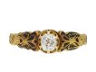 Victorian diamond mourning ring, circa 1870 hatton garden