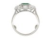 Cartier Colombian Emerald and Diamond Cluster Ring hatton garden
